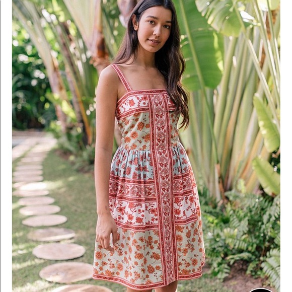 Gal Meets Glam Dresses & Skirts - Gal Meets Glam Gianna Floral Print Cotton Dress